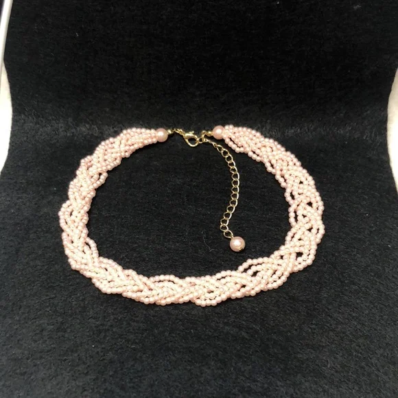 Vintage Avon Pink Seed Pearl Necklace and Earrings - Picture 2 of 7